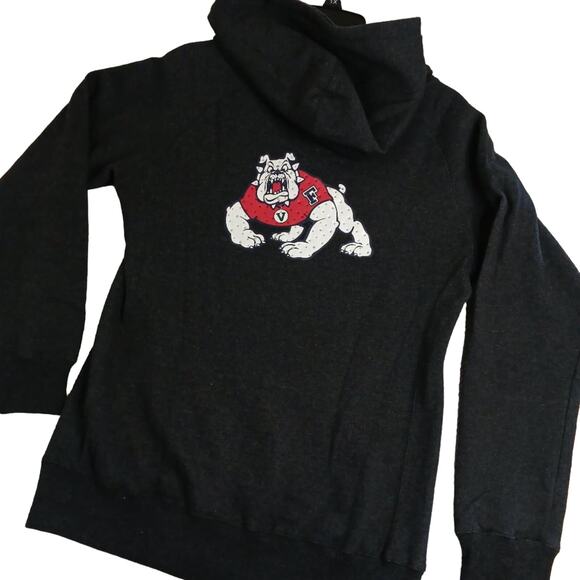 Colosseum Athletics Hoodie Women's Large Dark Charcoal Fresno State Full Zip - Picture 2 of 14